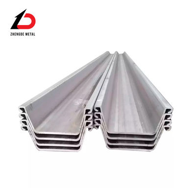 جودة  Grade Sy390 U Type Steel Sheet Pile 8m 10m 12m Interlocking Sheets مصنع