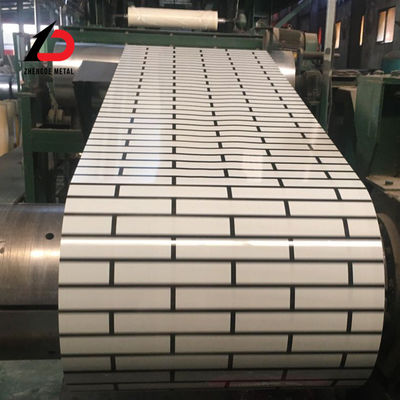مطاط حار 0.5 * 1250mm 3019 Ral 5030 Ral 9002 Ral 3020 PPGI Dx51d 20/5um 0.47mm سميكة ملونة مغلفة / طلاء مسبق لفائف الفولاذ المغلف