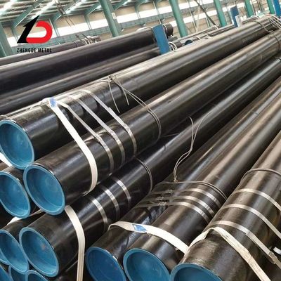 ASTM A53 A106 جدول كبير 40 Gr B ERW أنابيب الفولاذ الكربوني لخط أنابيب الغاز النفطي