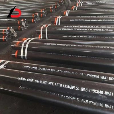 API 5L X42 X52 X56 X6 Sch ASTM A106 A36 A53 DN350 DN400 أنابيب النفط المحمومة بالدوامة سوداء خفيفة من الفولاذ الكربوني المستديرة CS ERW