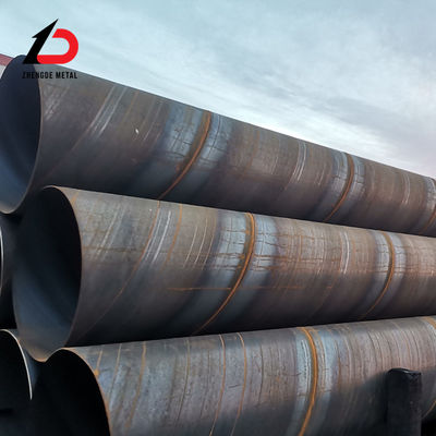 A106 A36 A53 أنابيب فولاذية سميكة 6mm-20mm SSAW 609 mm أنابيب فولاذية مغلفة بالدوامة تستخدم في أنابيب النفط والغاز
