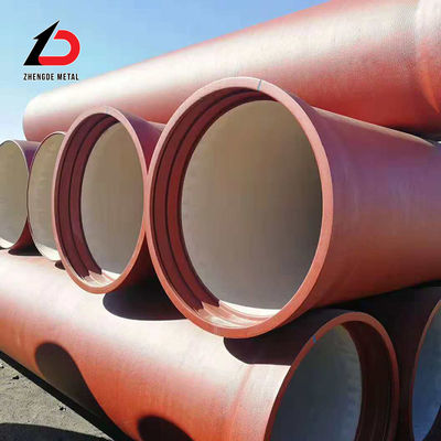 مصنع واسع النطاق من الأنابيب الحديدية المرنة مصنع سعر ISO2531، En545، En598 حسب الطلب الحجم الجودة العالية الأنابيب الحديدية المرنة لمشروع إمدادات المياه