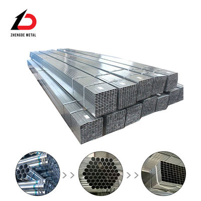 150*150*3mm 6m الطول المغمور ساخن غلفانيزد الأنبوب الكربوني الفولاذ مربع / الأنابيب لمواد البناء