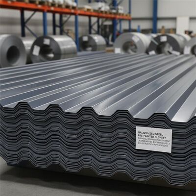 ألواح تسقيف معدنية مطلية مسبقًا من الصلب المجلفن، مقاومة للتآكل، متينة، للتطبيقات الإنشائية