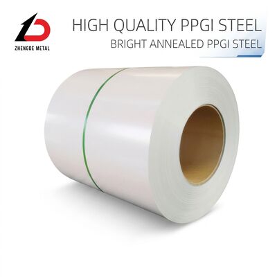 Slit Edge PPGI Steel Coil with Z40~Z275 Zinc Layer and 15-20 Um Paint Coating for Industrial Applications