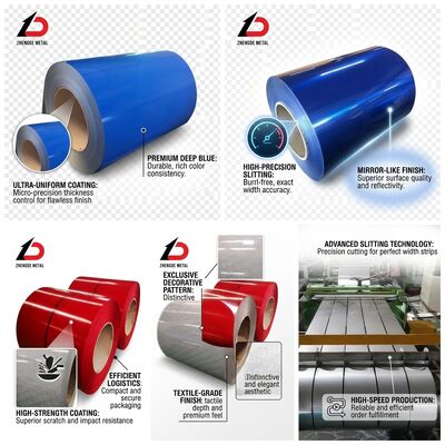 0.60mm 0.80mm Heavy Gauge Structural PPGI Steel Coil High Strength Roofing Wall Panel for Industrial Building