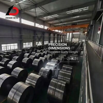 ملفات الفولاذ الكربوني المقوسة باردة DC01 SPCC ضيق التسامح 600-1250mm مكونات الدقة