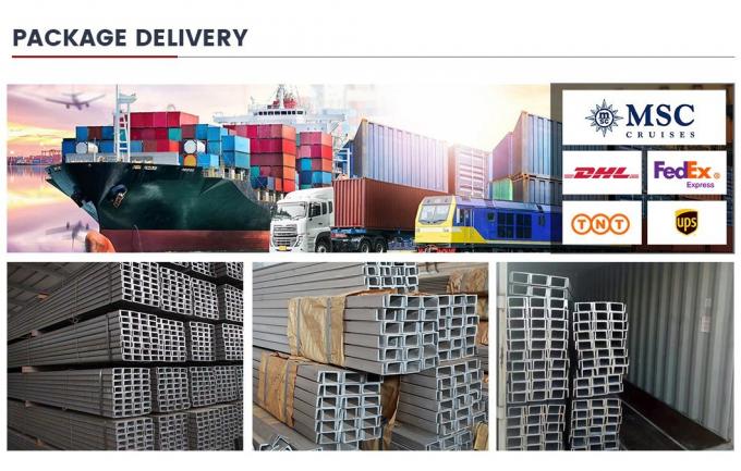 ASTM فولاذ الكربون U قناة برلين U شكل القناة المعدنية 200X73X7mm 10