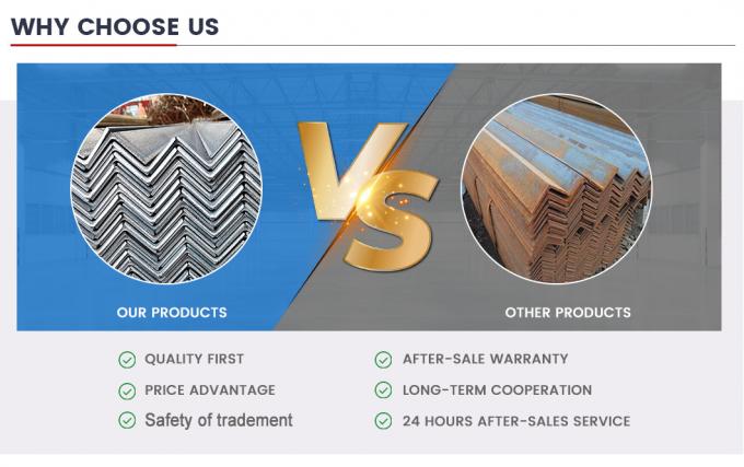 RoHS الصلب الكربوني الزاوية شريط ASTM A53 A572 S355jr زاوية الفولاذ المطاط الساخن 6