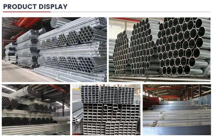 قطر مخصص 20mm 35mm 40mm 4 بوصة Dx53D + Z Z100 Z275 حار غمرة جولة الأنبوب المغلف الأنبوب المتحرك 7