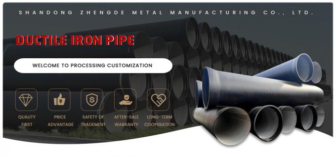 مجموعة كاملة من الأنواع ISO2531 En598 De 98-1668 DN80-DN2600 أنابيب الحديد المرنة المستخدمة في الأنابيب الهيدروليكية / السيارات ، حفر النفط / الغاز 0