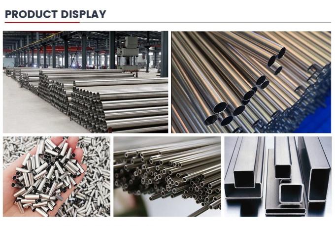 أنابيب من الفولاذ المقاوم للصدأ ASTM A270 A554 SS304 316L 316 310S 440 1.4301 321 904L 201 أنابيب مربعة من الفولاذ المقاوم للصدأ 11
